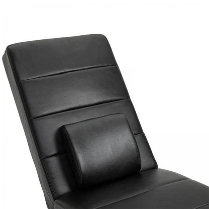 Liegesessel Fernsehsessel mit Zero-G Lounge Kunstleder Massage MDF Metall Schwarz - Palo24
