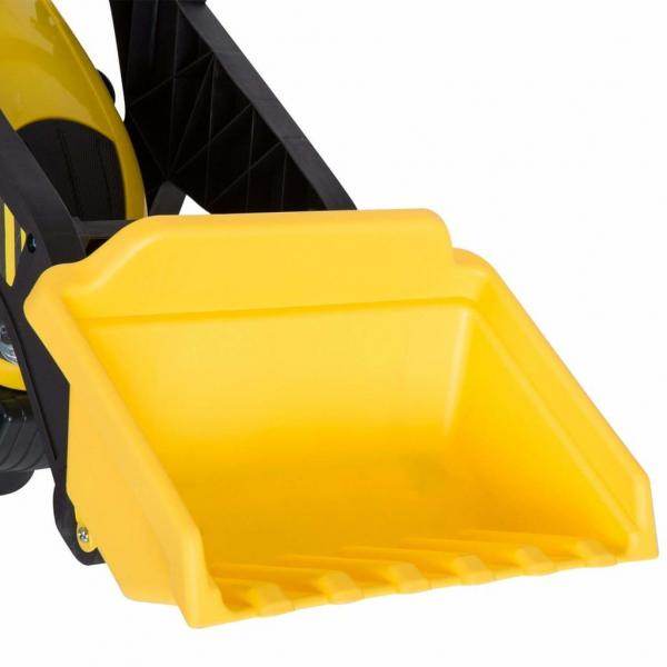 Tretauto Traktor mit Fontlader ab 3 Jahre Schwarz+Gelb - Palo24