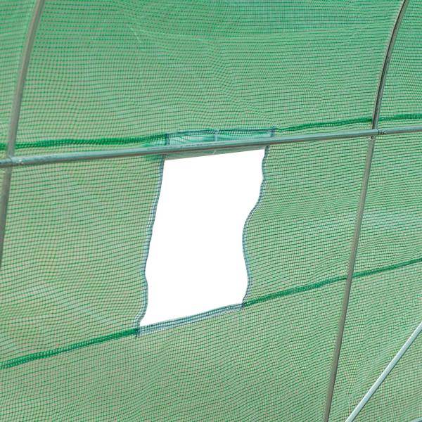 Foliengewächshaus Treibhaus Frühbeet 4,5 x 2 x 2 m | Grün - Palo24