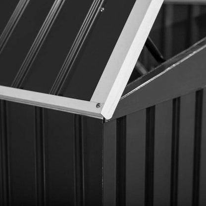 Mülltonnenbox Gerätebox Stahl Schwarz - Palo24