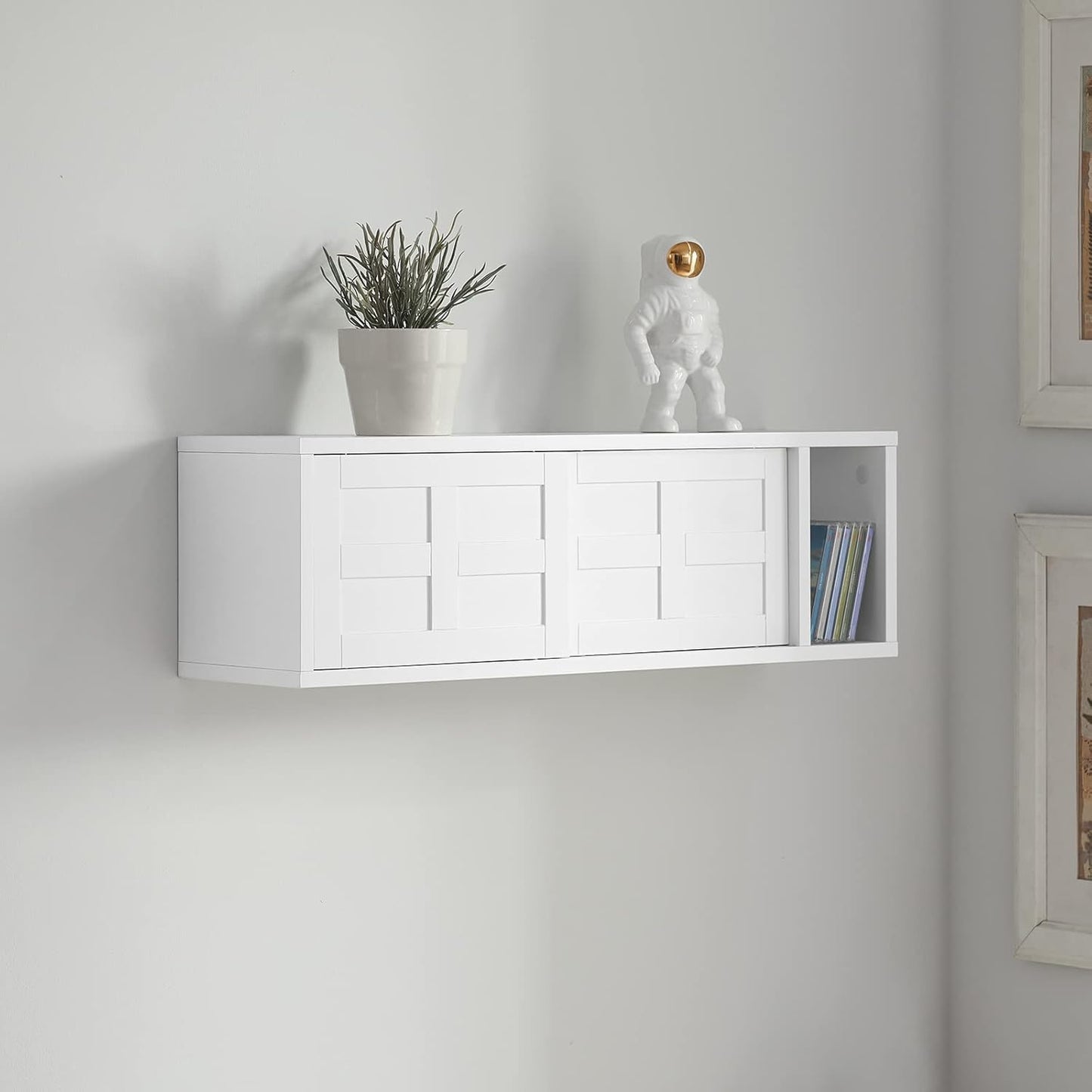Wandgarderobe | Hängeregal | Flurgarderobe Weiss FHK18-W - Palo24