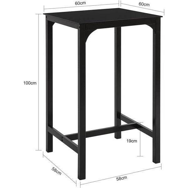 Bartisch | Stehtisch | Küchentisch | Gartentisch | Schwarz - Palo24