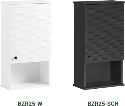 Hängeschrank Bad | Wandschrank | Medizinschrank | Schwarz | BZR25-SCH - Palo24