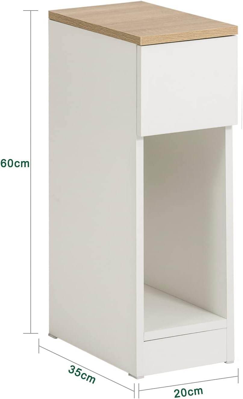 Nachttisch mit Schublade | Couchtisch | Sofatisch | Beistelltisch | FBT111-WN - Palo24