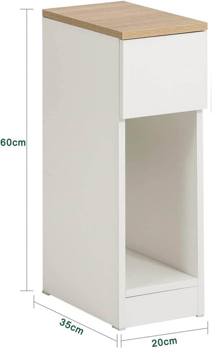 Nachttisch mit Schublade | Couchtisch | Sofatisch | Beistelltisch | FBT111-WN - Palo24