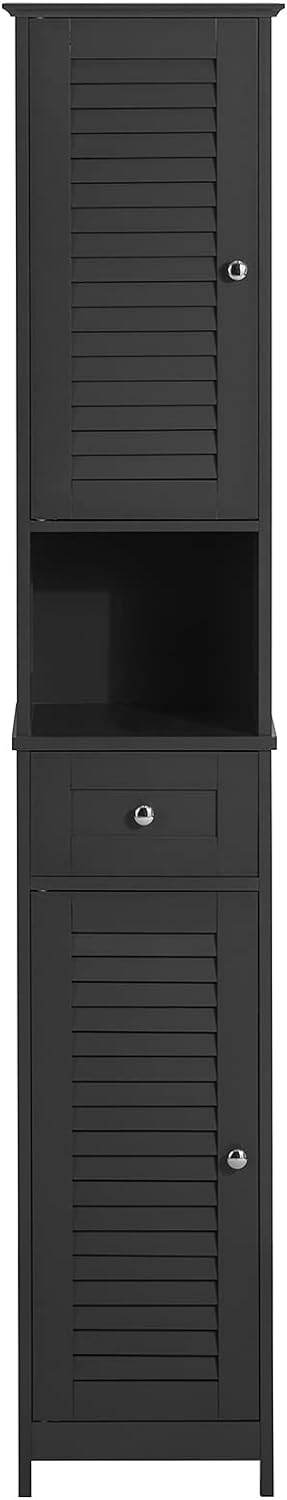 Bad Hochschrank | Badschrank | Badregal Grau | FRG236-DG - Palo24