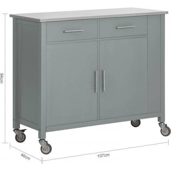 Kücheninsel Küchenschrank Küchenwagen Servierwagen FKW108-HG - Palo24