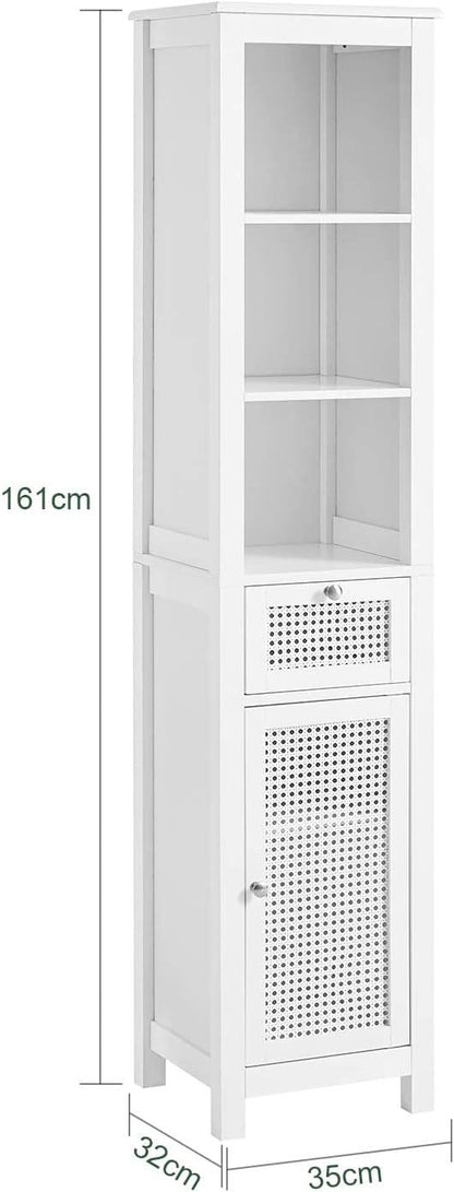 Bad Hochschrank | Badschrank | Badregal Weiss BZR36-W - Palo24
