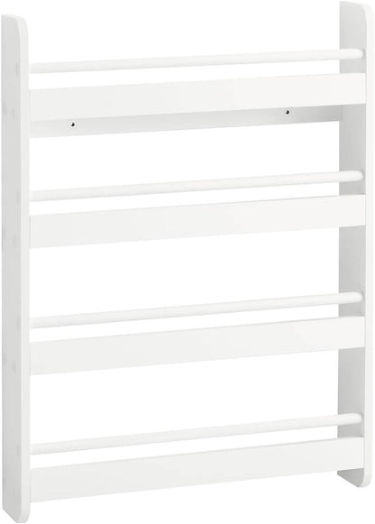 Kinder Bücherregal | Wandregal für Kinder | mit 4 Ablagen | KMB08-K-W - Palo24