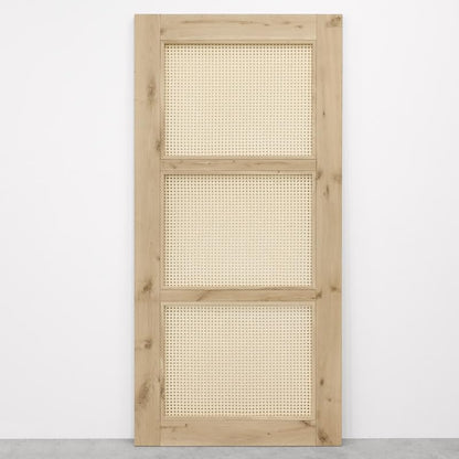 Schiebetür im rustikalen Stil mit Rattan ALTEA 100x210 Rohholz - Palo24