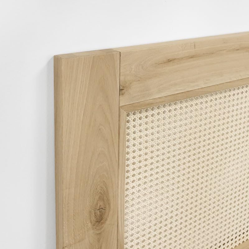 Schiebetür im rustikalen Stil mit Rattan ALTEA 100x210 Rohholz - Palo24