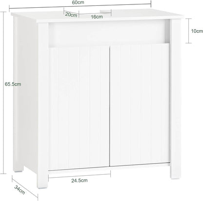 Waschbeckenunterschrank | Badschrank | Waschtisch | Weiss BZR101-W - Palo24