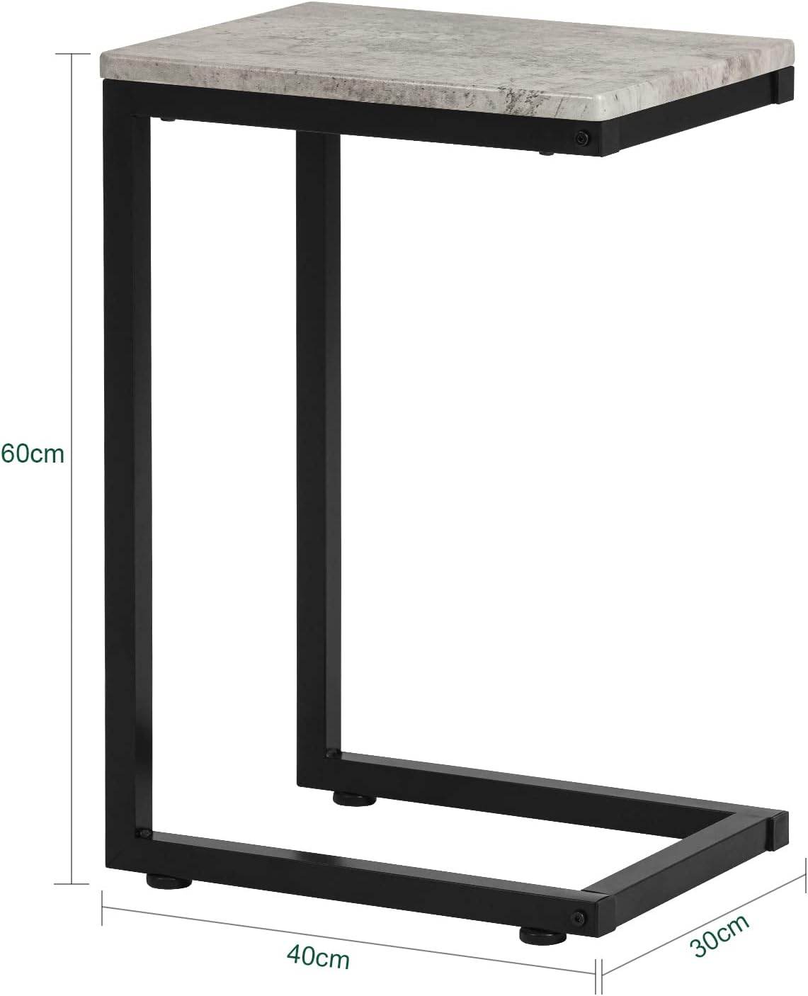 Beistelltisch Metall | Couchtisch | Laptoptisch | Hellgrau | FBT44-HG - Palo24