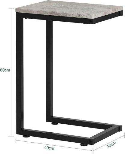 Beistelltisch Metall | Couchtisch | Laptoptisch | Hellgrau | FBT44-HG - Palo24