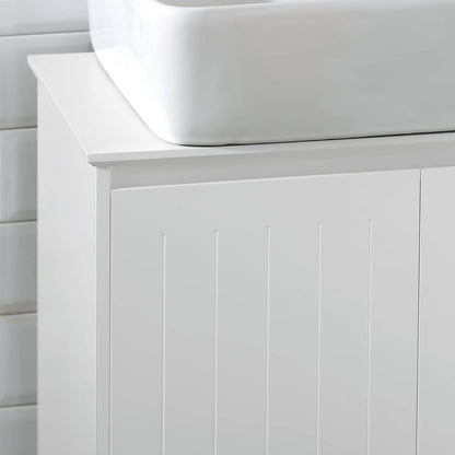 Waschbeckenunterschrank | Badezimmerschrank | Waschtisch | Weiss BZR108-W - Palo24