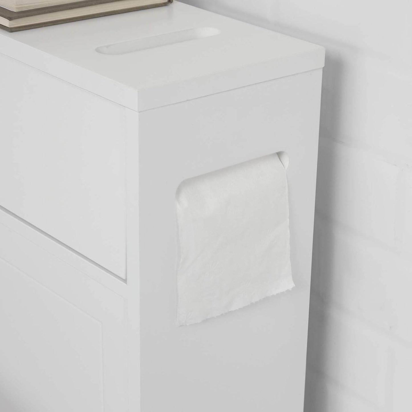 Badrollwagen | Nischenregal | Badschrank Weiss BZR31-W - Palo24