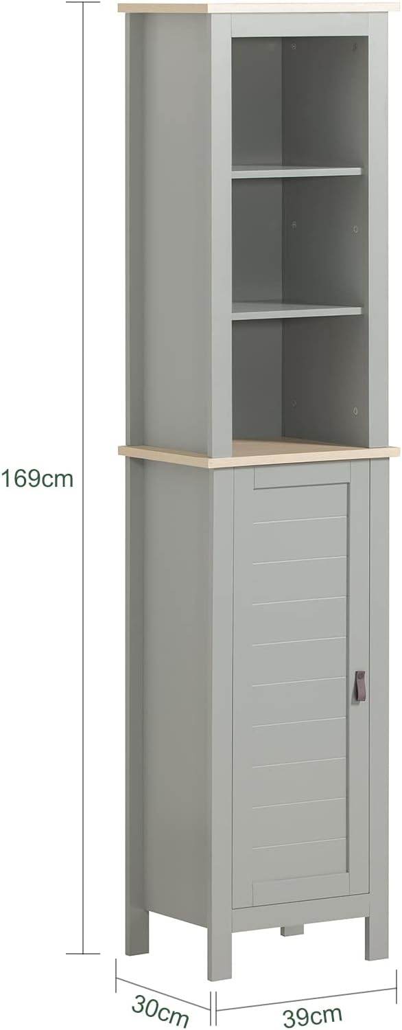 Bad Hochschrank | Badschrank | Badregal | Badezimmerschrank | BZR68-HG - Palo24