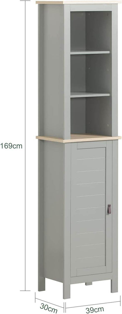 Bad Hochschrank | Badschrank | Badregal | Badezimmerschrank | BZR68-HG - Palo24