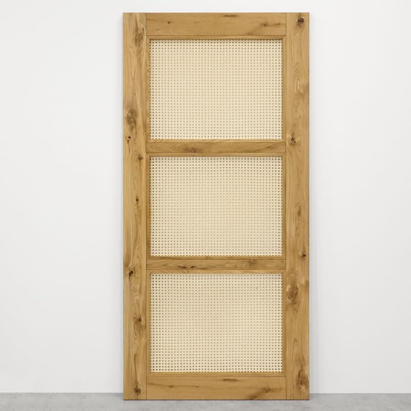 Schiebetür im rustikalen Stil mit Rattan ALTEA 100x210 Naturöl - Palo24
