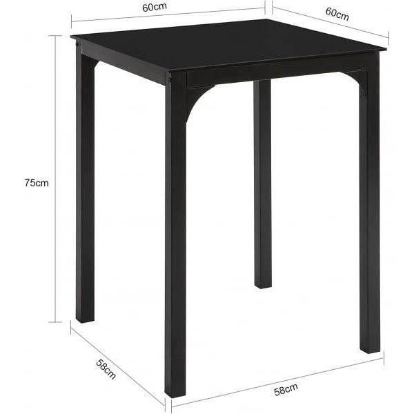Bartisch | Stehtisch | Küchentisch | Gartentisch | Schwarz - Palo24