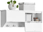 Wandgarderobe | Hängeregal | Flurgarderobe Weiss FHK24-W