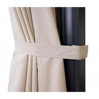 Gastronomie-Ampelschirm HWC-A96, 3x3m (Ø4,24m) schwenkbar, Polyester Alu/Stahl 23kg ~ creme mit Ständer, drehbar - Palo24