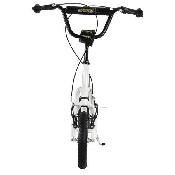 Tretroller Scooter Cityroller verstellbar Aluminium Weiss - Palo24