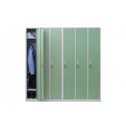 Schliessfach, Spind Umkleidekabine Schliessfachschrank, Metall 6 Fächer - Palo24