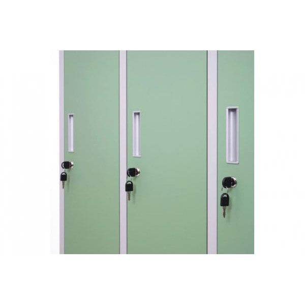 Schliessfach, Spind Umkleidekabine Schliessfachschrank, Metall 6 Fächer - Palo24