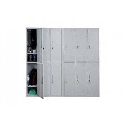 Schliessfach, Schliessfachschrank, Umkleidekabine, Spind, Metall 12 Fächer - Palo24