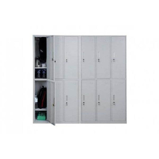 Schliessfach, Schliessfachschrank, Umkleidekabine, Spind, Metall 12 Fächer - Palo24