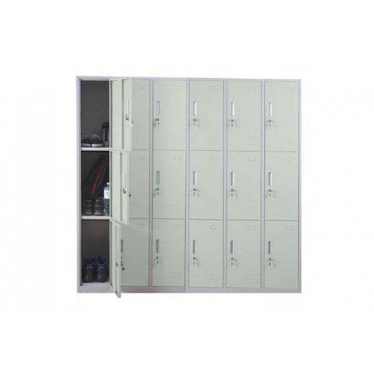 Schliessfach, Schliessfachschrank Umkleidekabine Spind, Metall 18 Fächer - Palo24