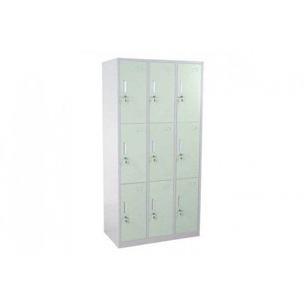 Schliessfach, Schliessfachschrank Umkleidekabine Spind, Metall 18 Fächer - Palo24
