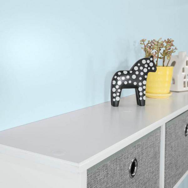 Wandgarderobe Kleiderhaken Flurgarderobe Weiss-Hellgrau - Palo24