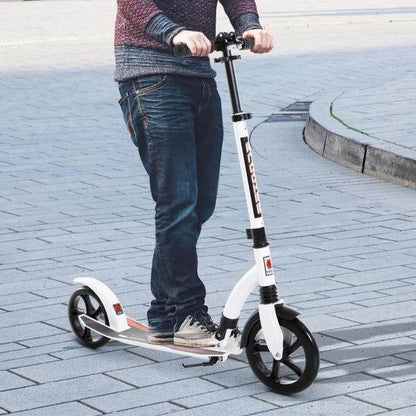 Kinderscooter Kickscooter Tretroller Höheverstellbar Alu Weiss - Palo24