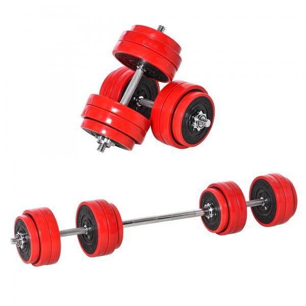 Hantelset 20/30KGS 2-IN-1 Hanteln & Langhanteln verstellbar - Palo24