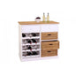 Weinregal, Kommode Flaschenregal mit Schubladen, Landhausstil - Palo24