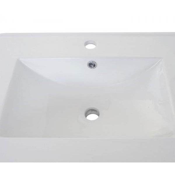 Badezimmerset HWC-B19, Waschtisch Spiegelschrank Hängeschrank, hochglanz ~ grau - Palo24