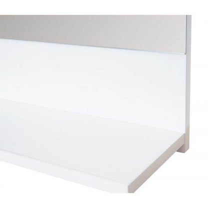 Badezimmerset HWC-B19, Waschtisch Wandspiegel 2x Hängeschrank, hochglanz ~ weiss - Palo24