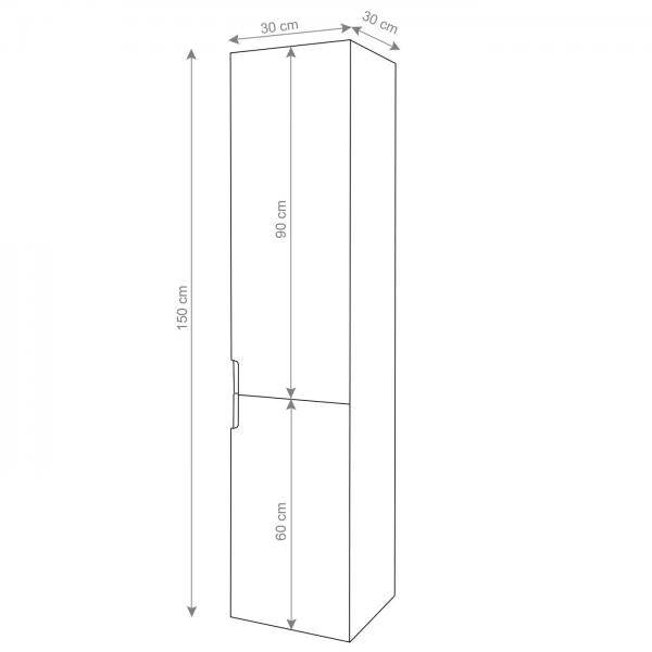 Badezimmerset HWC-B19, Waschtisch Spiegelschrank Hängeschrank, hochglanz ~ schwarz - Palo24