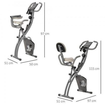 Heimtrainer mit LCD-Anzeige Grau 97 cm x 51 cm x 115 cm - Palo24