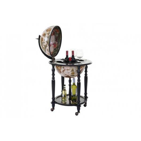 Globusbar Minibar Hausbar Weinregal, Weltkugel rollbar, Ø 42cm - Palo24