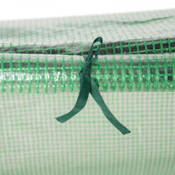 Gewächshaus mit aufrollbaren Fenstern, wetterbeständig, 180 cm x 60 cm x 60 cm, Grün - Palo24