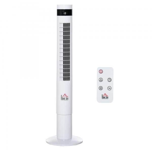 Turmventilator mit Fernsteuerung 85° Oszillierender 110cm Standventilator 50 W - Palo24
