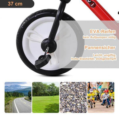 Laufrad Kinderfahrrad Lauflernrad 2-in-1 Stützräder Pedale 2-5 Jahre PP Rot - Palo24