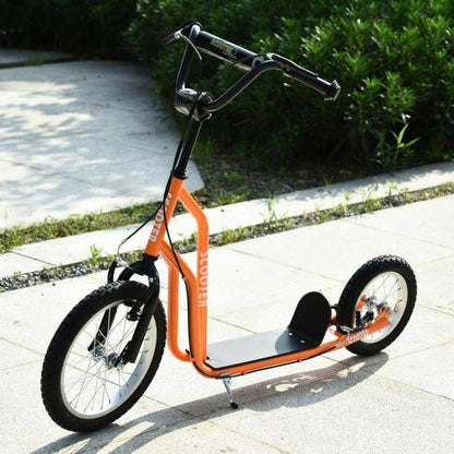 Tretroller Scooter Cityroller Kinder Mädchenroller verstellbar Aluminium Oange - Palo24