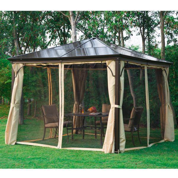 Luxus Pavillon Alu Partyzelt mit lichtdurchlässigem PC Dach - Palo24