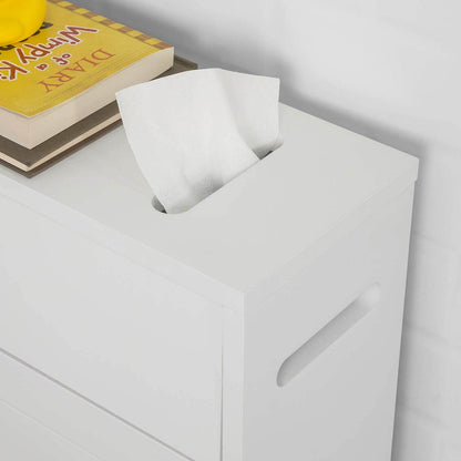 Badrollwagen | Nischenregal | Badschrank Weiss BZR31-W - Palo24