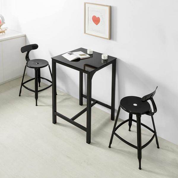 Bartisch | Stehtisch | Küchentisch | Gartentisch | Schwarz - Palo24