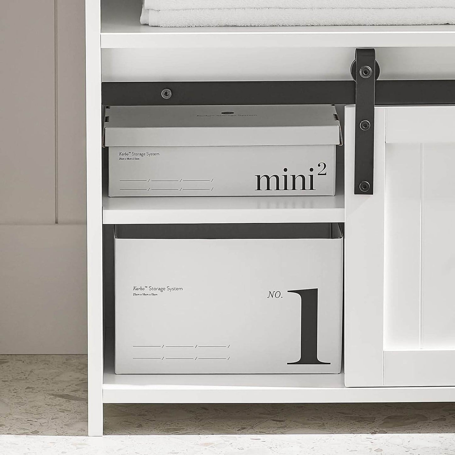 Waschbeckenunterschrank | Badschrank | Waschtisch Weiss BZR61-W - Palo24